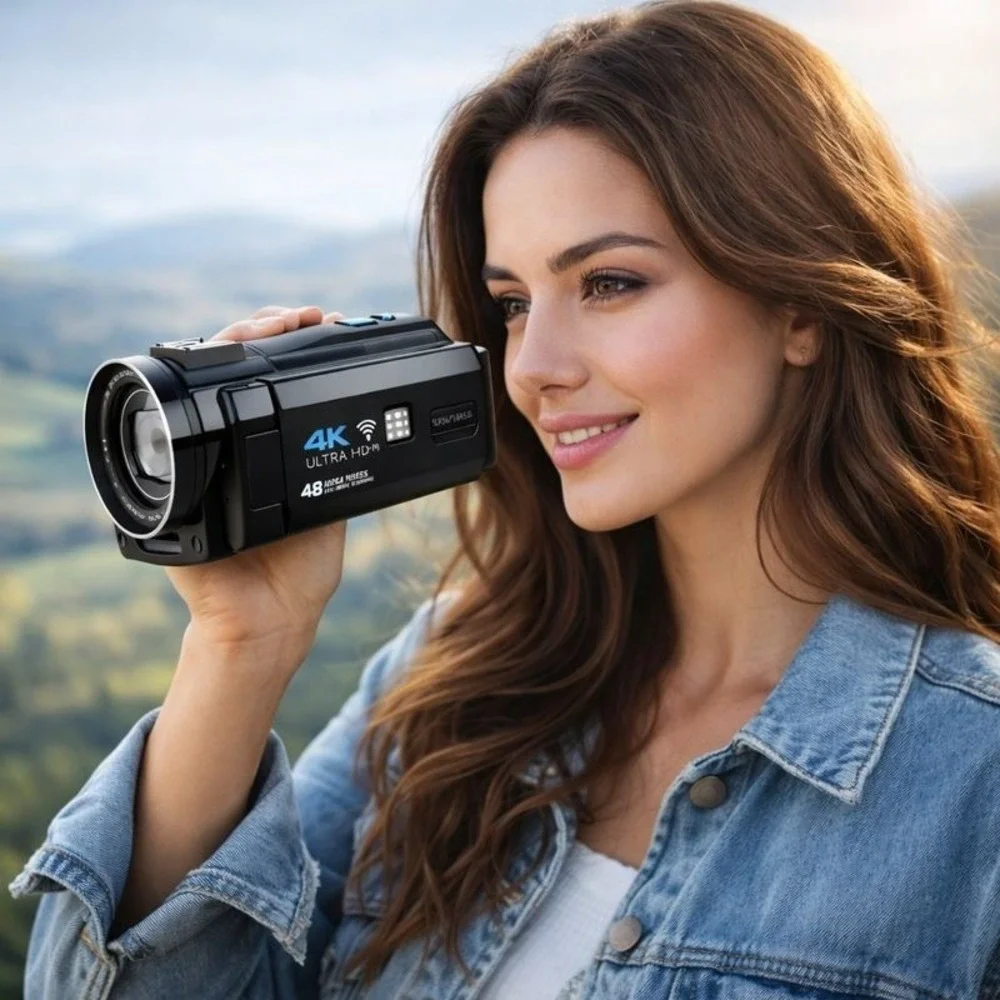 Vivitar 4K Ultra‎ HD Digital Camcorder WiFi Touch Screen 48MP 16x Zoom 3